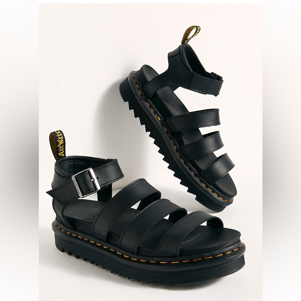 Dr. Martens Blaire Hydro Leather Strap Sandals